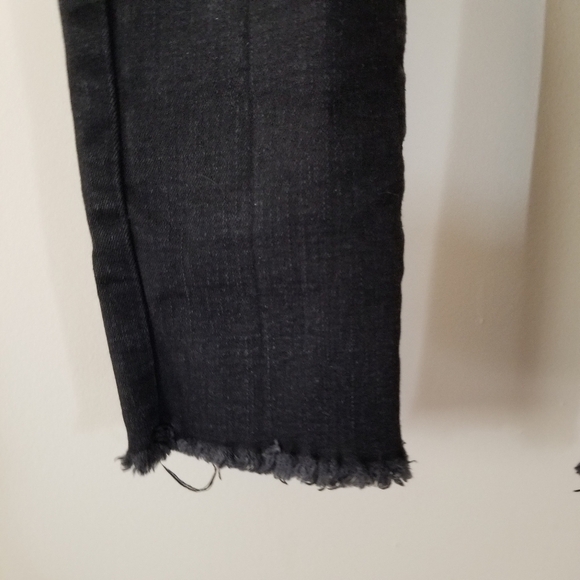 One Teaspoon Jeans High Waist Freebirds II Size 24 Black Distressed Denim - Picture 4 of 12